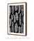 Quadro Decorativo Penas Étnico Preto e Branco