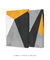 Quadros Decorativos Abstratos Amarelo Cinza e Preto - Composição com 2 Quadros - comprar online