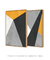 Quadros Decorativos Abstratos Amarelo Cinza e Preto - Composição com 2 Quadros - comprar online
