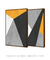 Quadros Decorativos Abstratos Amarelo Cinza e Preto - Composição com 2 Quadros na internet