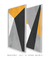 Imagem do Quadros Decorativos Abstratos Amarelo Cinza e Preto - Composição com 2 Quadros