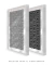 Quadros Decorativos Abstratos Geométricos Hexagonal Étnico - Composição com 2 Quadros - loja online