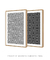 Quadros Decorativos Abstratos Geométricos Hexagonal Étnico - Composição com 2 Quadros - loja online