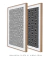 Quadros Decorativos Abstratos Geométricos Hexagonal Étnico - Composição com 2 Quadros - comprar online