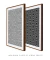 Quadros Decorativos Abstratos Geométricos Hexagonal Étnico - Composição com 2 Quadros - Quadros Incríveis