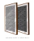Quadros Decorativos Abstratos Geométricos Hexagonal Étnico - Composição com 2 Quadros - loja online