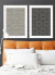 Quadros Decorativos Abstratos Geométricos Hexagonal Étnico - Composição com 2 Quadros