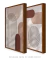Quadros Decorativos Abstratos Geométricos Linhas Nudes - Composição com 2 Quadros na internet