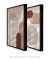 Quadros Decorativos Abstratos Geométricos Linhas Nudes - Composição com 2 Quadros - loja online