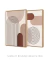 Quadros Decorativos Abstratos Geométricos Linhas Nudes - Composição com 2 Quadros - loja online