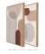 Quadros Decorativos Abstratos Geométricos Linhas Nudes - Composição com 2 Quadros - comprar online