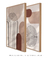 Quadros Decorativos Abstratos Geométricos Linhas Nudes - Composição com 2 Quadros na internet