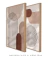 Quadros Decorativos Abstratos Geométricos Linhas Nudes - Composição com 2 Quadros na internet