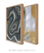 Quadros Decorativos Abstratos Mármore Cinza e Dourado - Composição com 2 Quadros - comprar online