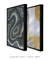 Quadros Decorativos Abstratos Mármore Cinza e Dourado - Composição com 2 Quadros