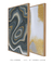 Imagem do Quadros Decorativos Abstratos Mármore Cinza e Dourado - Composição com 2 Quadros