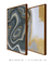 Quadros Decorativos Abstratos Mármore Cinza e Dourado - Composição com 2 Quadros na internet