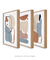Imagem do Quadros Decorativos Abstratos Orgânicos Nudes Neutros - Composição com 3 quadros