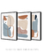 Quadros Decorativos Abstratos Orgânicos Nudes Neutros - Composição com 3 quadros na internet
