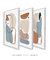Imagem do Quadros Decorativos Abstratos Orgânicos Nudes Neutros - Composição com 3 quadros