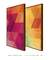Quadros Decorativos Abstratos Rosa e Amarelo - Composição com 2 Quadros - Quadros Incríveis