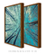 Quadros Decorativos Árvores Céu Azul - Composição com 2 Quadros - comprar online