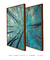 Quadros Decorativos Árvores Céu Azul - Composição com 2 Quadros - loja online