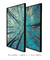 Quadros Decorativos Árvores Céu Azul - Composição com 2 Quadros