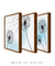 Quadros Decorativos Dentes de Leão Aquarela Azul - Composição com 3 Quadros na internet