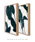 Imagem do Quadros Decorativos Folhagens Mármore - Composição com 2 Quadros