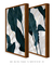 Quadros Decorativos Folhagens Mármore - Composição com 2 Quadros