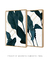 Imagem do Quadros Decorativos Folhagens Mármore - Composição com 2 Quadros