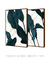 Quadros Decorativos Folhagens Mármore - Composição com 2 Quadros na internet