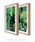 Quadros Decorativos Folhagens Verdes - Composição com 2 Quadros