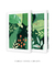 Quadros Decorativos Folhagens Verdes - Composição com 2 Quadros - comprar online