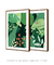 Quadros Decorativos Folhagens Verdes - Composição com 2 Quadros
