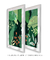 Quadros Decorativos Folhagens Verdes - Composição com 2 Quadros