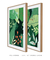 Quadros Decorativos Folhagens Verdes - Composição com 2 Quadros - comprar online