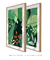 Quadros Decorativos Folhagens Verdes - Composição com 2 Quadros na internet