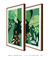 Quadros Decorativos Folhagens Verdes - Composição com 2 Quadros - Quadros Incríveis