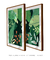 Quadros Decorativos Folhagens Verdes - Composição com 2 Quadros - loja online