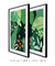 Imagem do Quadros Decorativos Folhagens Verdes - Composição com 2 Quadros