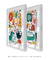 Quadros Decorativos Infantis Animais Coloridos - Composição com 2 Quadros - loja online
