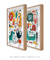 Quadros Decorativos Infantis Animais Coloridos - Composição com 2 Quadros