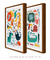 Quadros Decorativos Infantis Animais Coloridos - Composição com 2 Quadros - comprar online