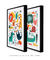 Quadros Decorativos Infantis Animais Coloridos - Composição com 2 Quadros - Quadros Incríveis