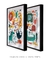 Quadros Decorativos Infantis Animais Coloridos - Composição com 2 Quadros - loja online