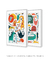 Quadros Decorativos Infantis Animais Coloridos - Composição com 2 Quadros - Quadros Incríveis