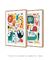 Imagem do Quadros Decorativos Infantis Animais Coloridos - Composição com 2 Quadros