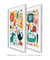 Imagem do Quadros Decorativos Infantis Animais Coloridos - Composição com 2 Quadros